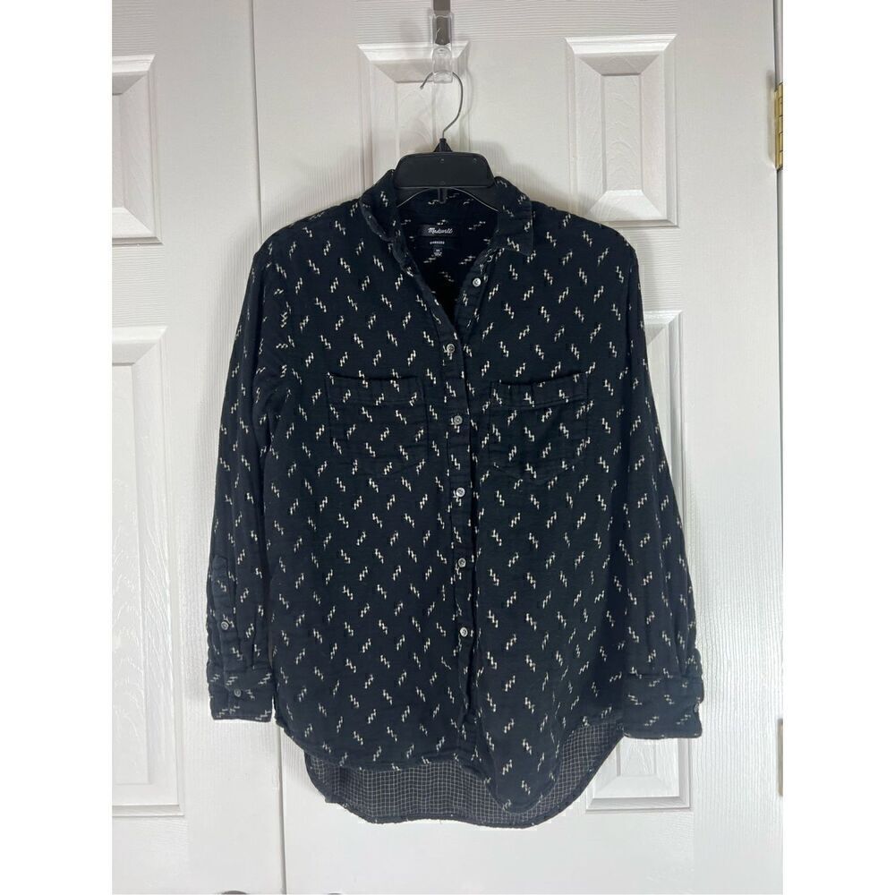 Madewell Womens ￼Oversized Button Front Blouse Size XS